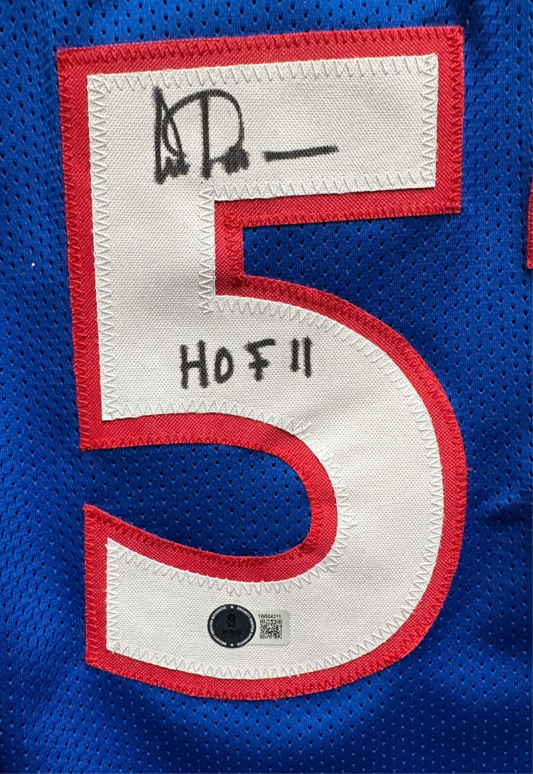 Artis Gilmore Autographed Kentucky Colonels Custom Jersey W/ HOF 11 BAS