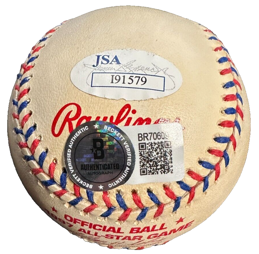 Mariano Rivera Autographed Official 1997 All-Star Game Baseball Yankees JSA BAS