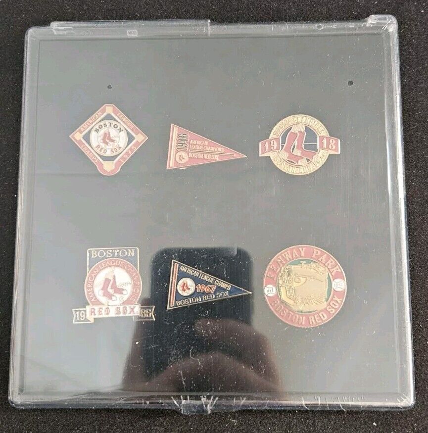 Limited Edition Boston Red Sox Commemorative Championship 6 Piece Pin Set