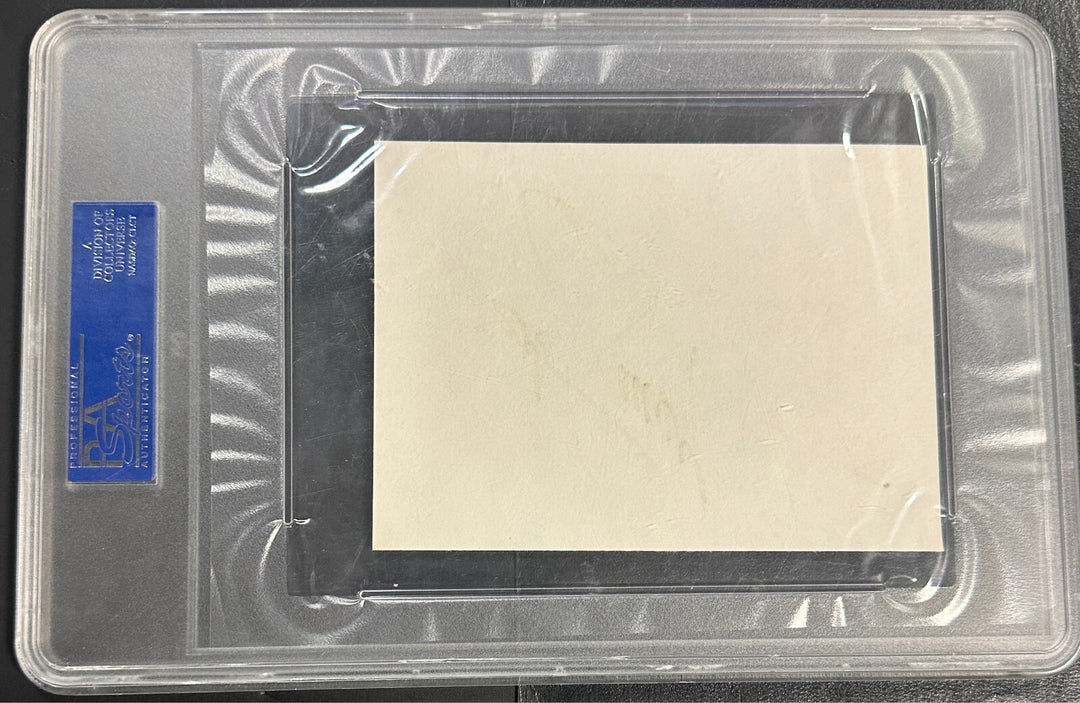 Bob Cousy Autographed Cut Signature PSA/DNA HOF Boston Celtics