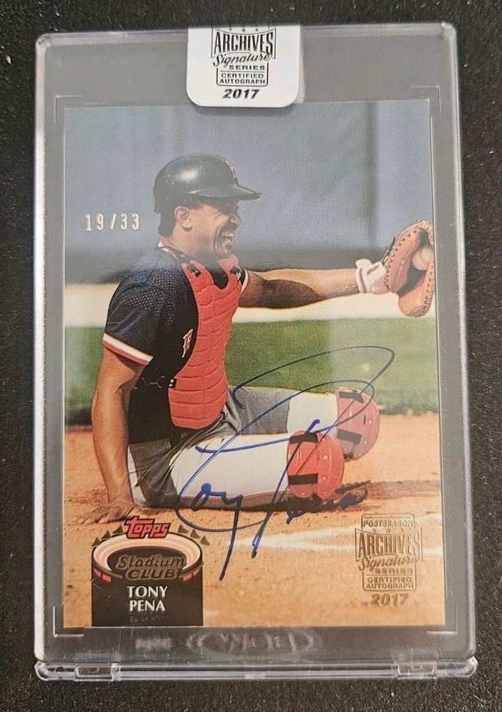 2017 Topps Archives Signature Series Tony Pena /33
