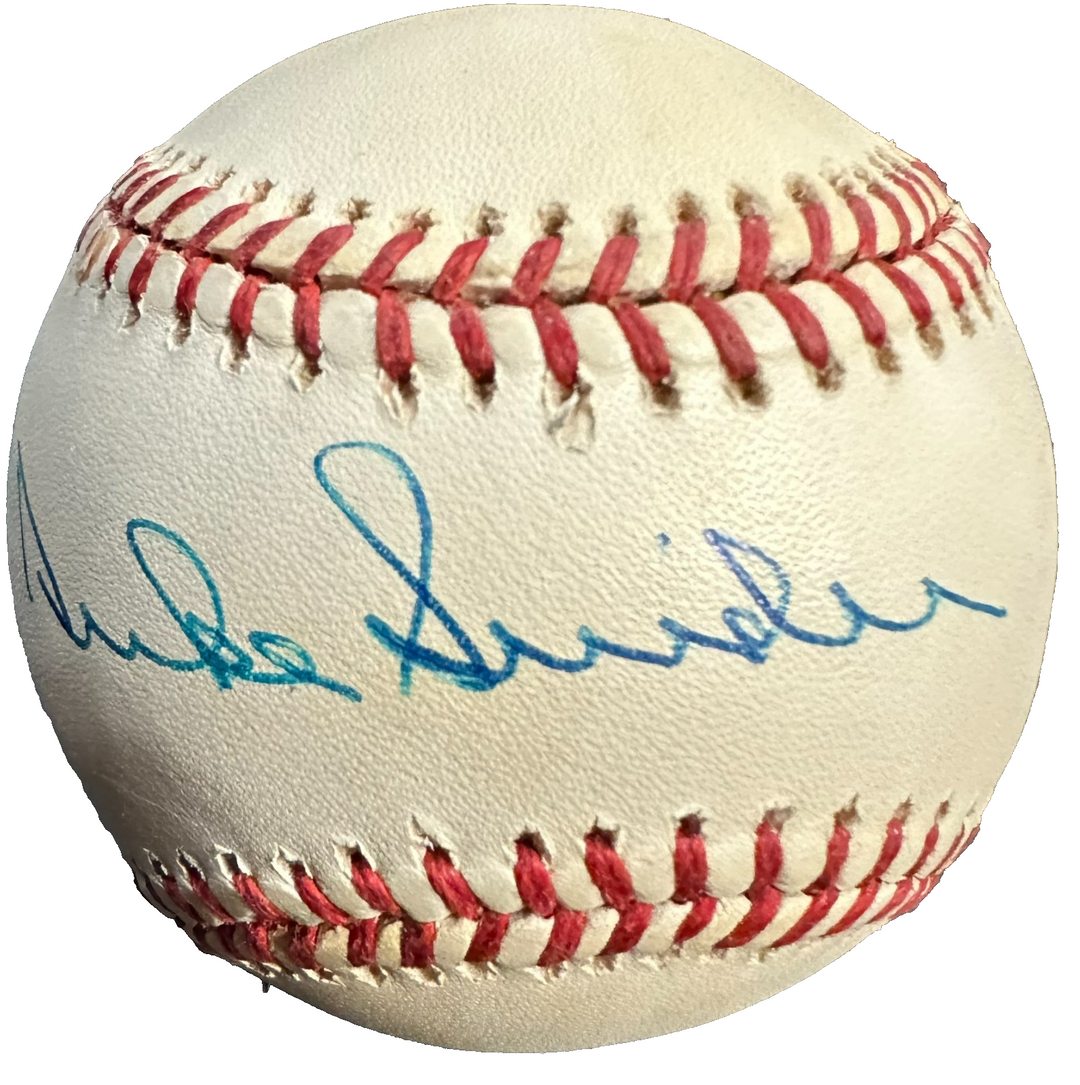 Duke Snider Autographed National League Baseball HOF Brooklyn Dodgers