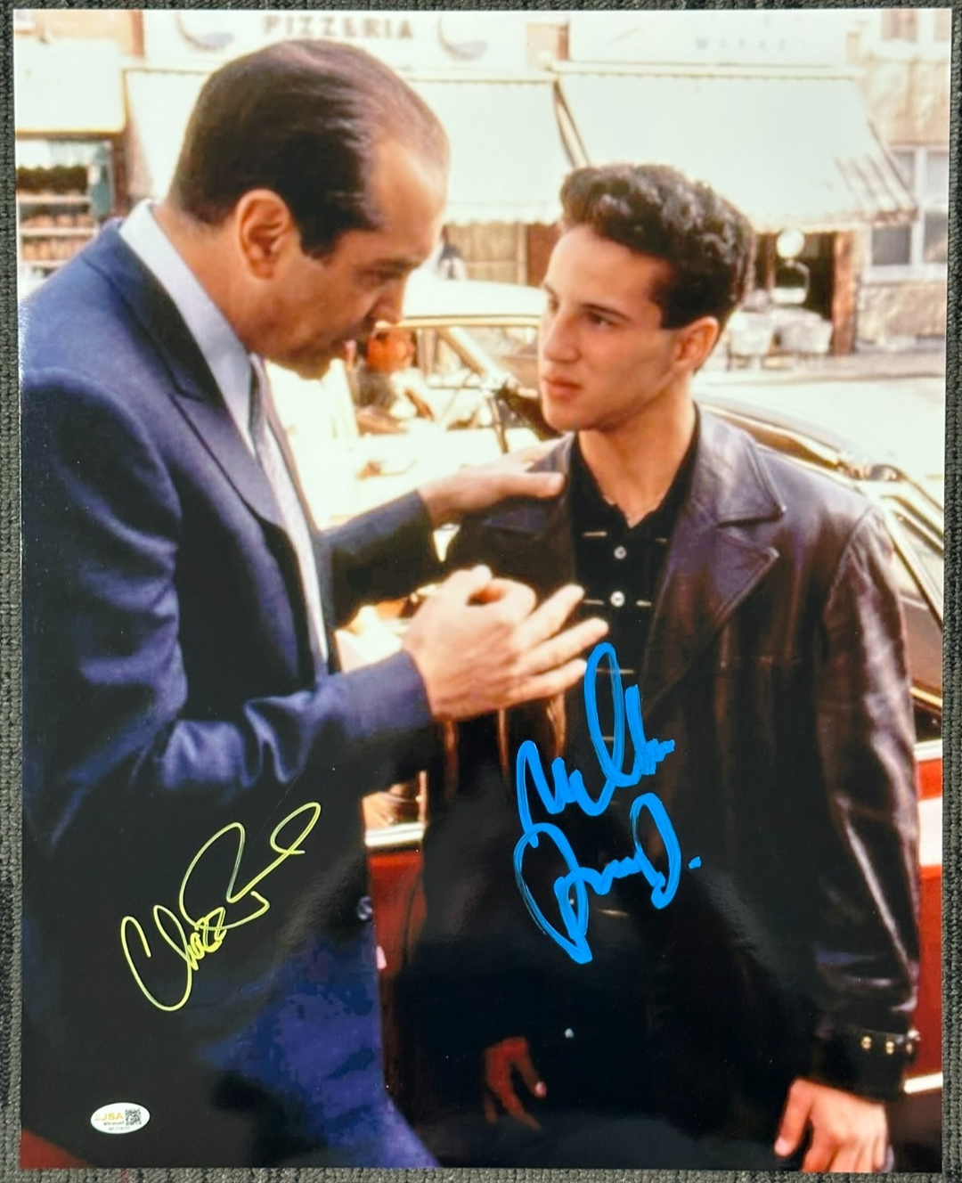 Chazz Palminteri & Lillo Brancato Autographed 16x20 A Bronx Tale Photo JSA