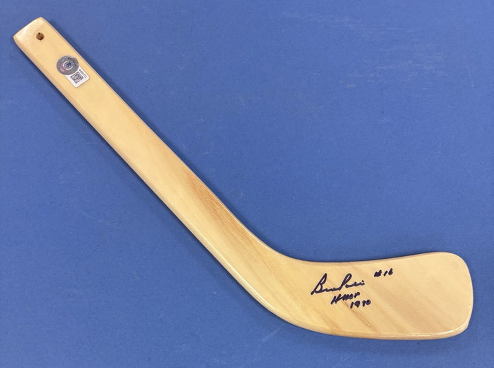 Bud Poile HOF 1980 Signed Mini Stick Beckett Toronto Maple Leafs