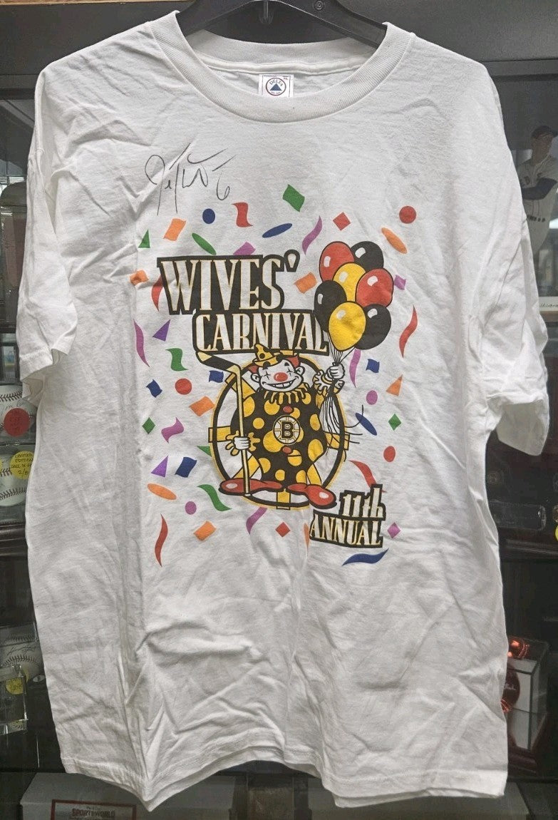 Joe Thornton Autographed Boston Bruins Wives Carnival T-Shirt COA
