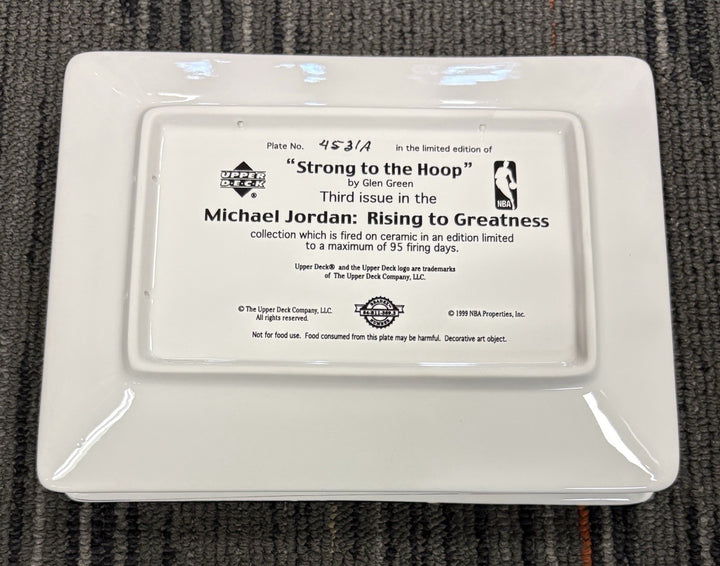 Michael Jordan Upper Deck Rising To Greatness Porcelain Plate Set Of 5