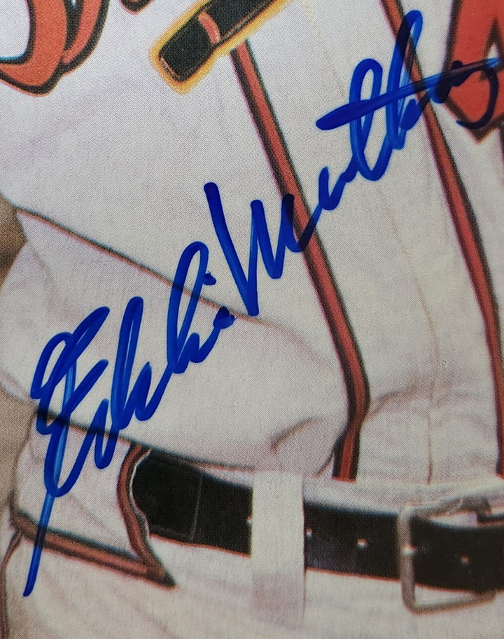 Eddie Mathews Signed 8x10 Photo Milwaukee Braves COA