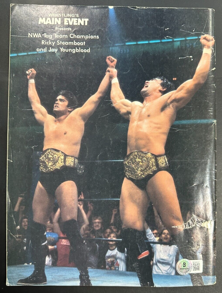 Hulk Hogan Autographed May 1984 Wrestling's Main Event Magazine BAS WWE WWF