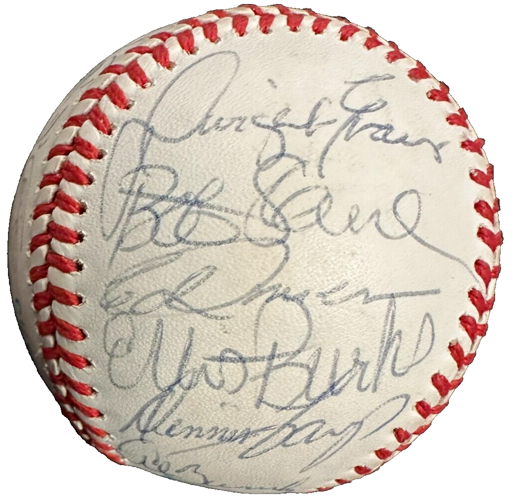 1988 Boston Red Sox Team Autographed Baseball Clemens Boggs Rice Smith