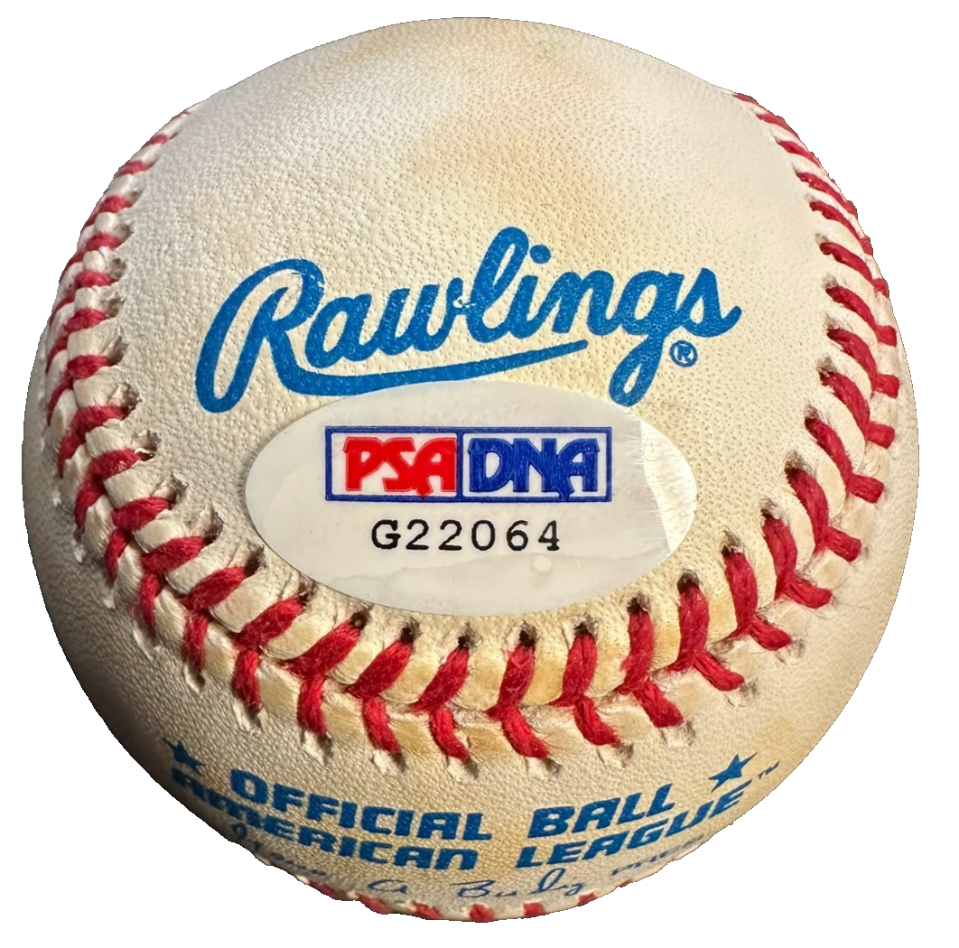 Tommy Byrne Autographed Official American League Baseball PSA/DNA Yankees