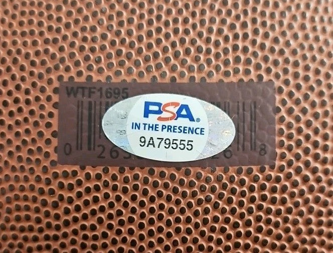 Tony Boselli Signed Wilson Duke Replica Football 4 Inscriptions PSA Holo