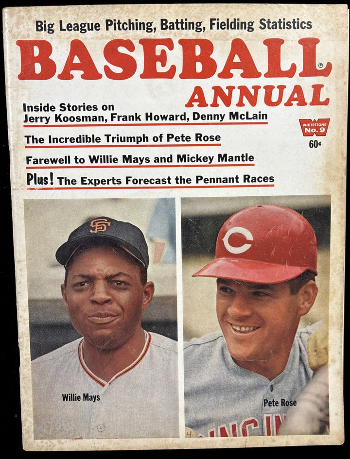 1969 Baseball Annual Magazine Willie Mays / Pete Rose Cover