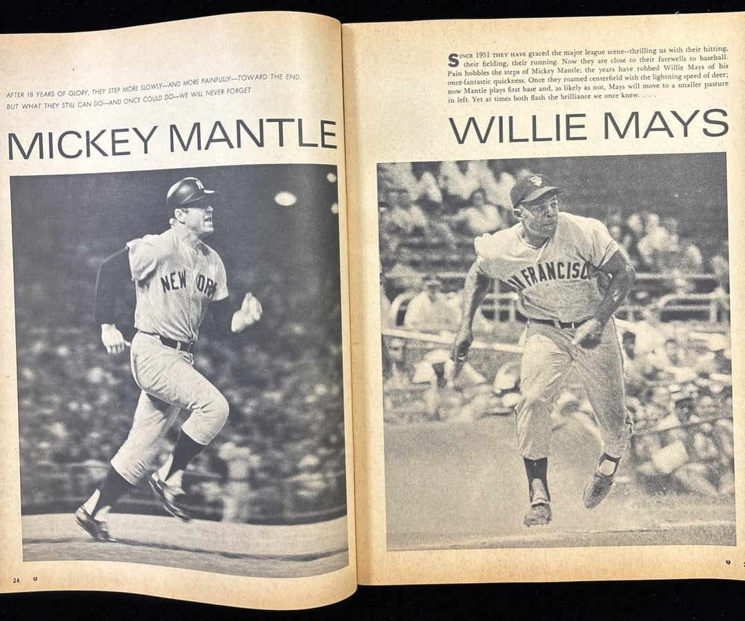 1969 Baseball Annual Magazine Willie Mays / Pete Rose Cover