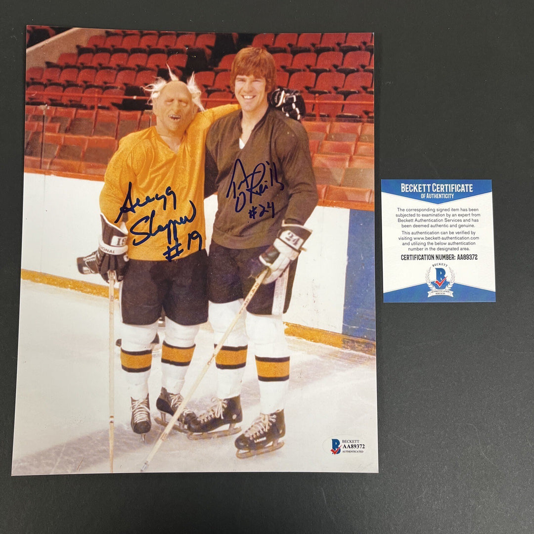 Terry O’Reilly Gregg Sheppard Signed 8x10 Boston Bruins Sportsworld Beckett COA