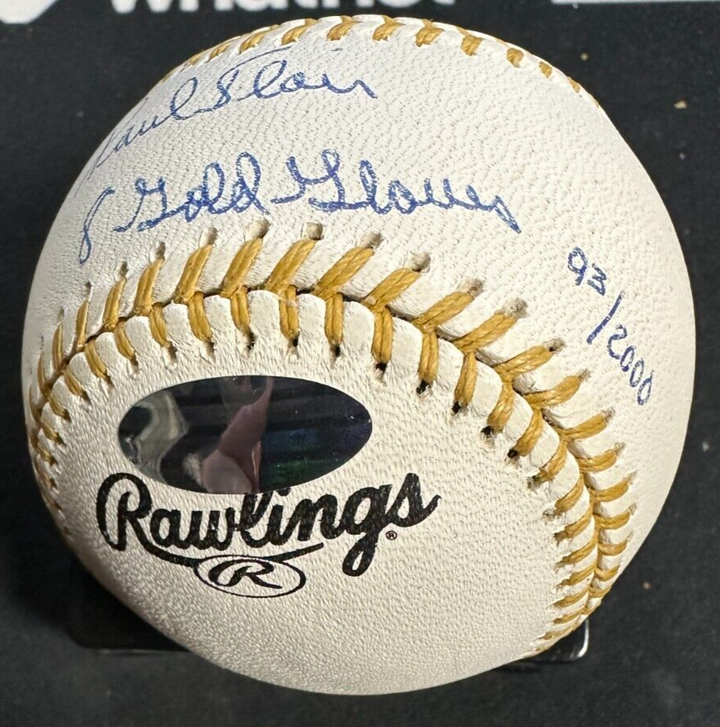 Paul Blair Autographed Rawlings Gold Glove Baseball W/ 8 Gold Gloves Insc