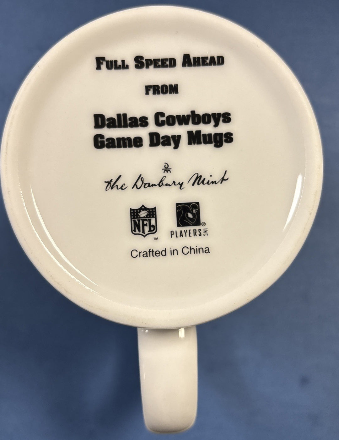 The Danbury Mint Dallas Cowboys Game Day Mug Full Speed Ahead