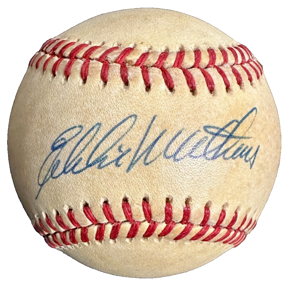 Eddie Mathews Autographed National League Baseball HOF Braves BAS