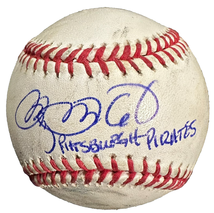 Doug Drabek Autographed Game Used Baseball W/ Pittsburgh Pirates Insc BAS