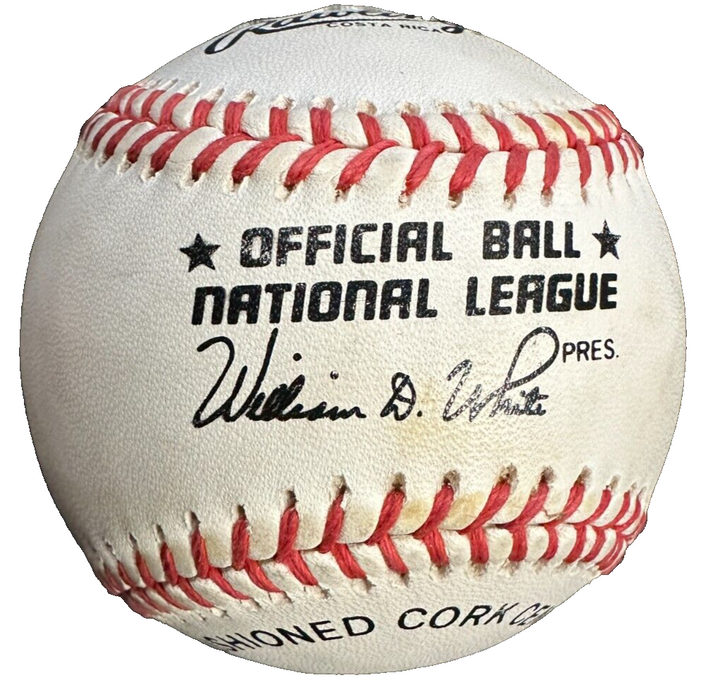 Willie Mays Autographed William White National League Baseball Giants HOF BAS