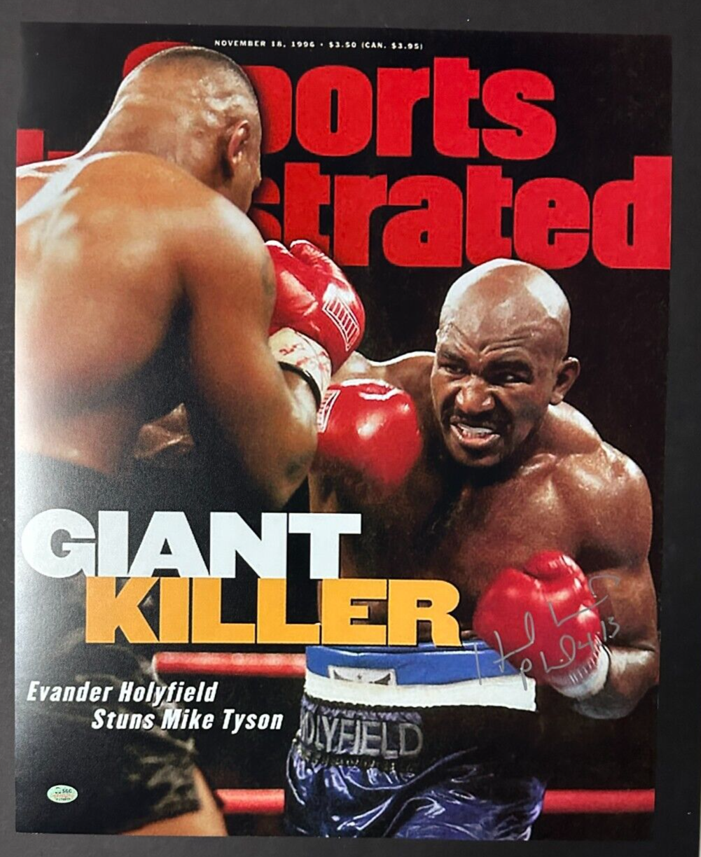 Evander Holyfield Autographed 11/18/96 Sports Illustrated 16x20 Cover Photo SGC