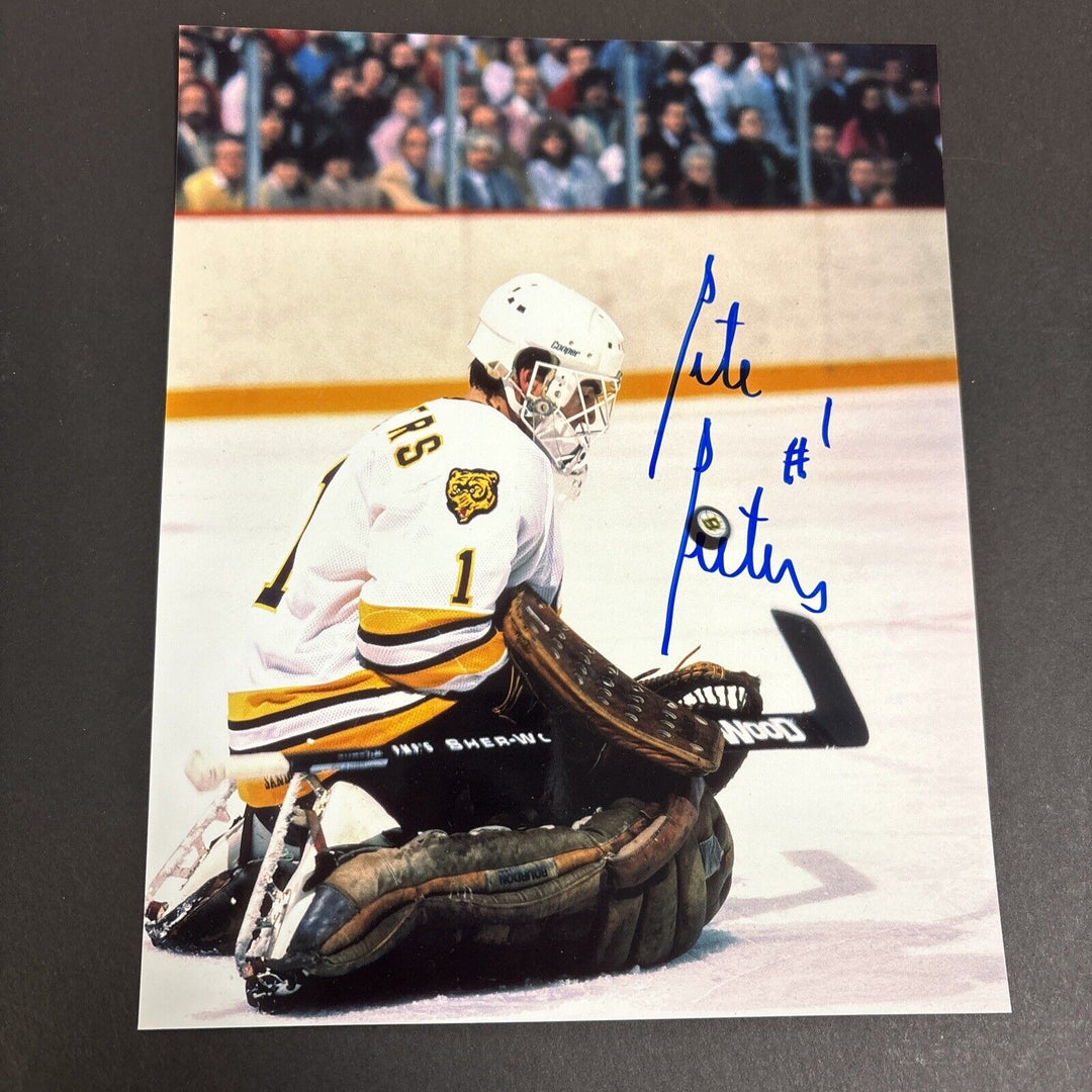 Pete Peters Signed 8x10 Boston Bruins Sportsworld