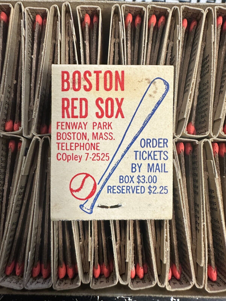 50 1965 Boston Red Sox Schedule Matchbooks NEW Vintage