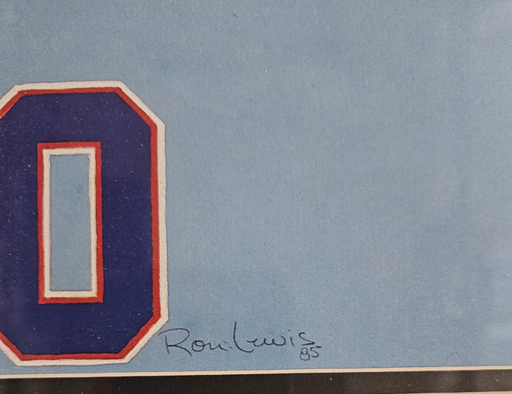 Mickey Mantle & Frank Robinson Autographed 500 Home Run Ron Lewis Lithograph BAS