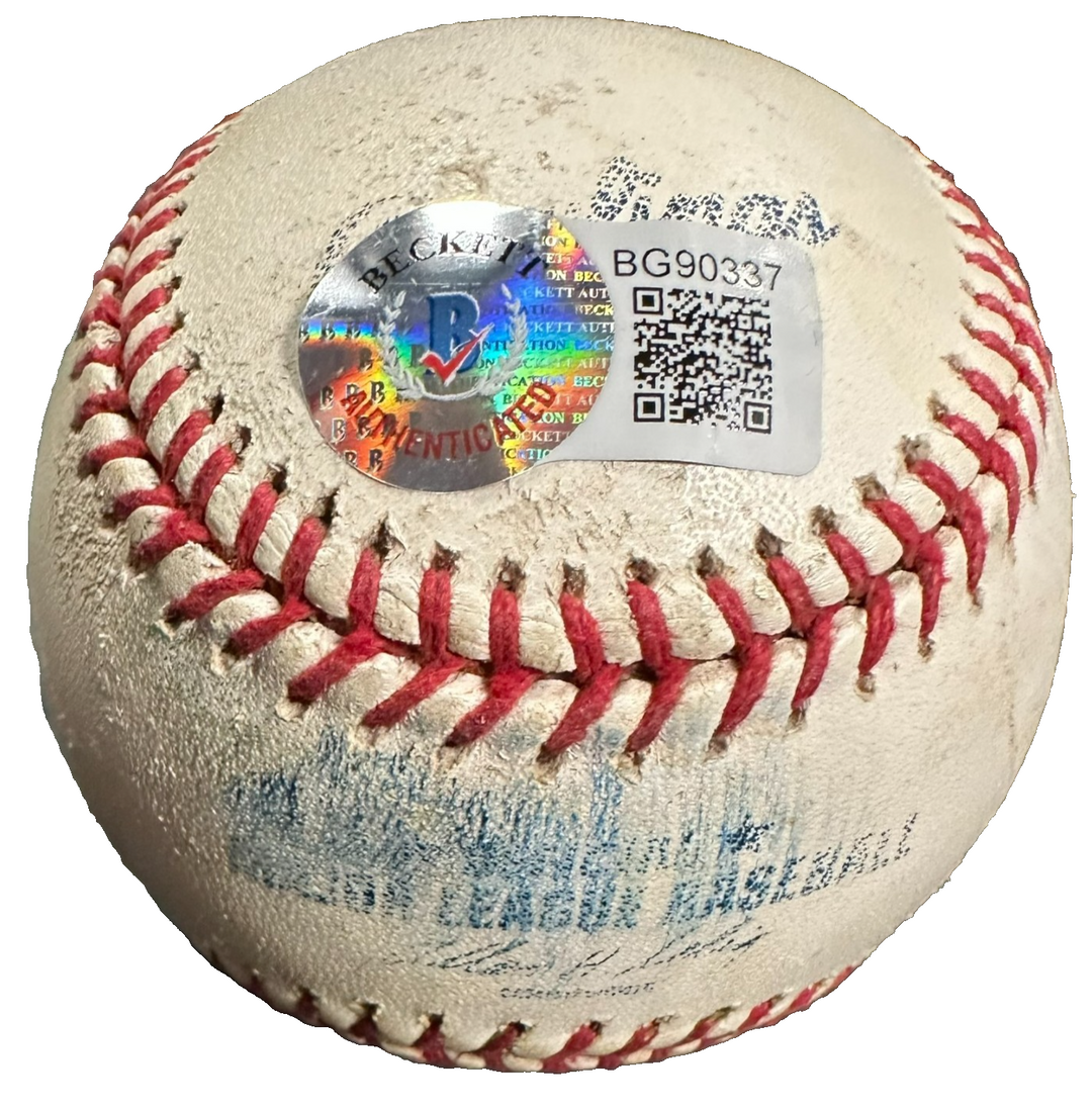 Doug Drabek Autographed Game Used Baseball W/ Pittsburgh Pirates Insc BAS