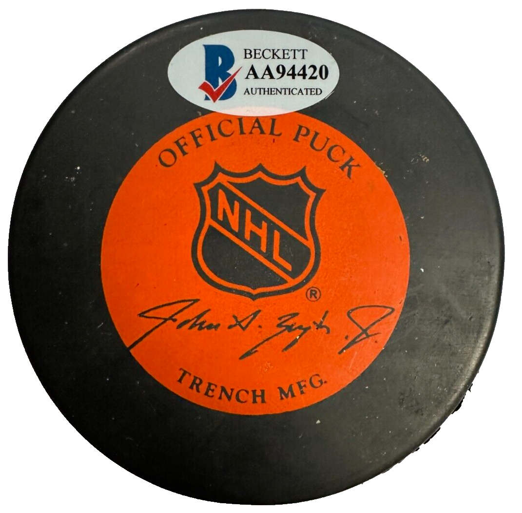 Kevin Stevens Autographed Pittsburgh Penguins Hockey Puck BAS