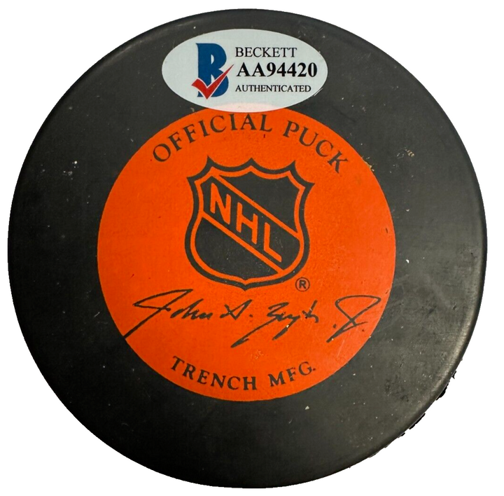 Kevin Stevens Autographed Pittsburgh Penguins Hockey Puck BAS