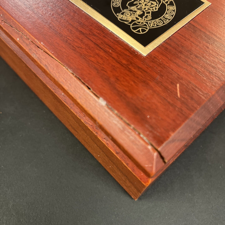 Bob Cousy & Tom Heinsohn Signed Authentic Boston Garden Parquet Piece Celtics