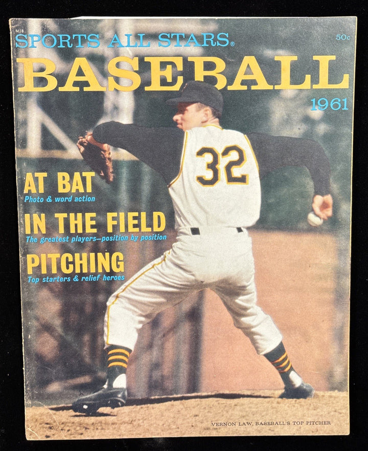 1961 Baseball Sports All Stars magazine Vernon Law Pittsburgh Pirates Cover