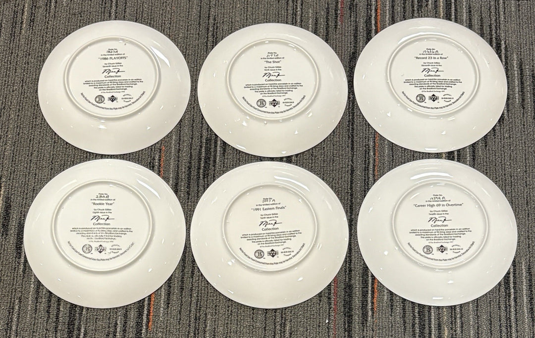 Michael Jordan Upper Deck The Jordan Collection Porcelain Plate Set Of 12