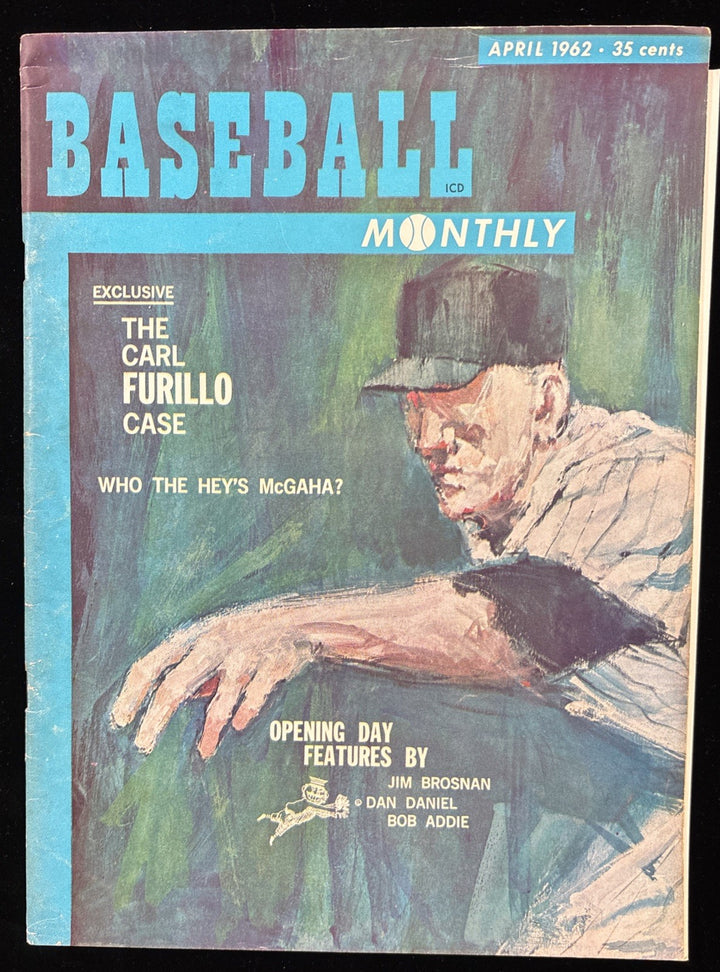 April 1962 Baseball Monthly Carl Furillo Los Angeles Dodgers