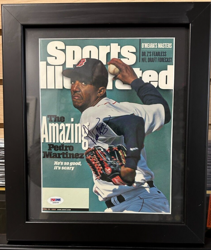 Pedro Martinez Autographed Sports Illustrated Magazine Cover PSA/DNA HOF Red Sox