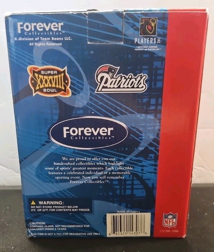 New England Patriots Tom Brady Super Bowl 38 MVP Water Globe