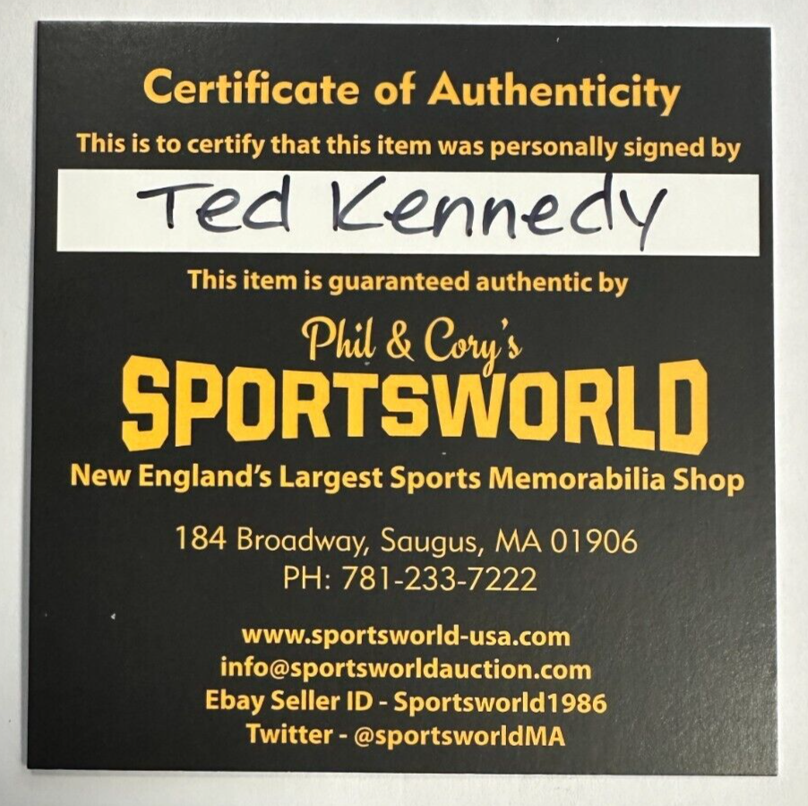 Ted Kennedy Autographed Toronto Maple Leafs Puck W/ HOF 1966 Insc