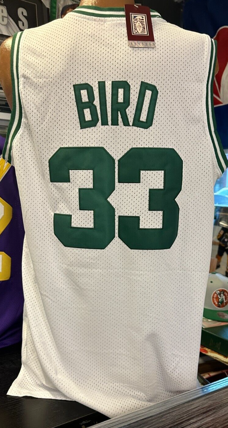 1985-86 Larry Bird Autographed Boston Celtics Hardwood Classics White Jersey NBA