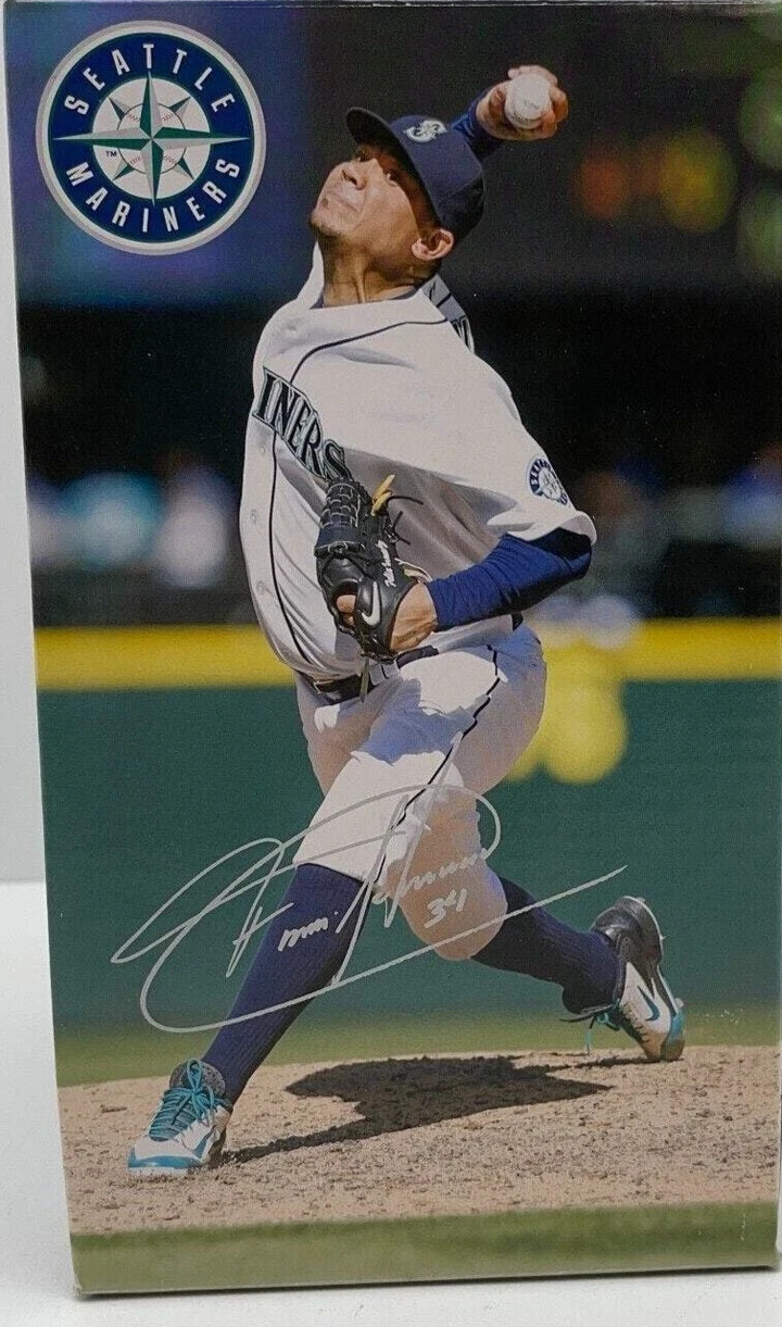 Felix Hernandez Bobblehead Infield Grass 2018 Seattle Mariners MBL SGA Key Bank