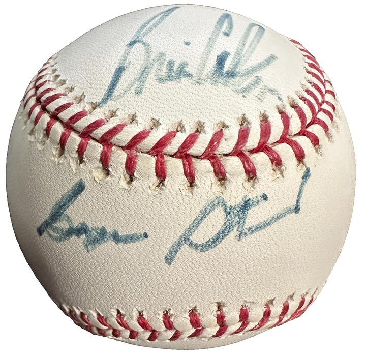 George Steinbrenner & Brian Cashman Autographed OML Baseball Steiner JSA Yankees