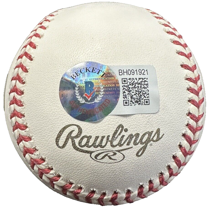 David Ortiz Autographed Official 2004 World Series Baseball Red Sox BAS Red Sox