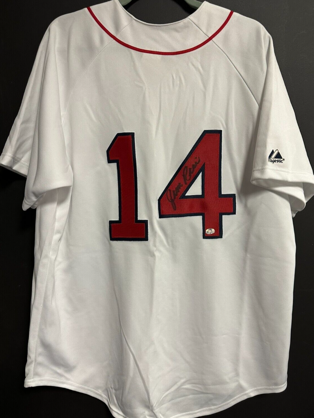 Jim Rice Autographed Majestic Boston Red Sox Home Jersey MLB