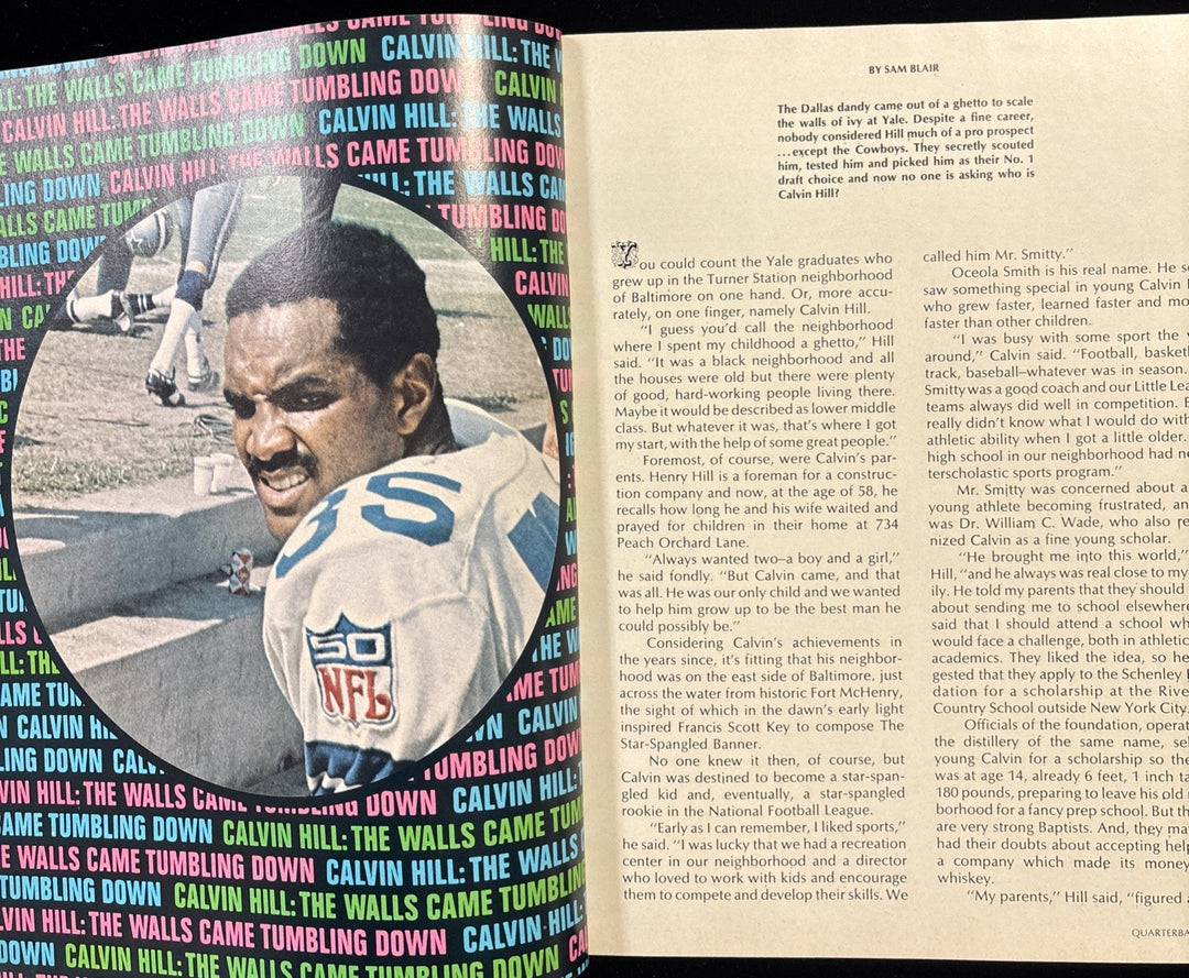 January 1970 Quarterback Magazine Deacon Jones / Joe Namath / Calvin Hill