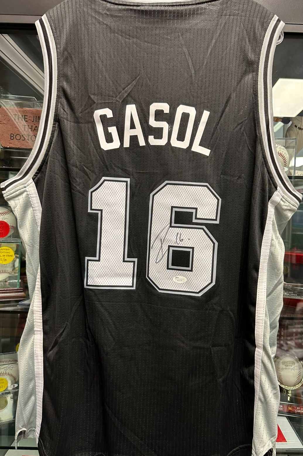 Pau Gasol Autographed San Antonio Spurs Authentic Swingman Jersey NWT JSA