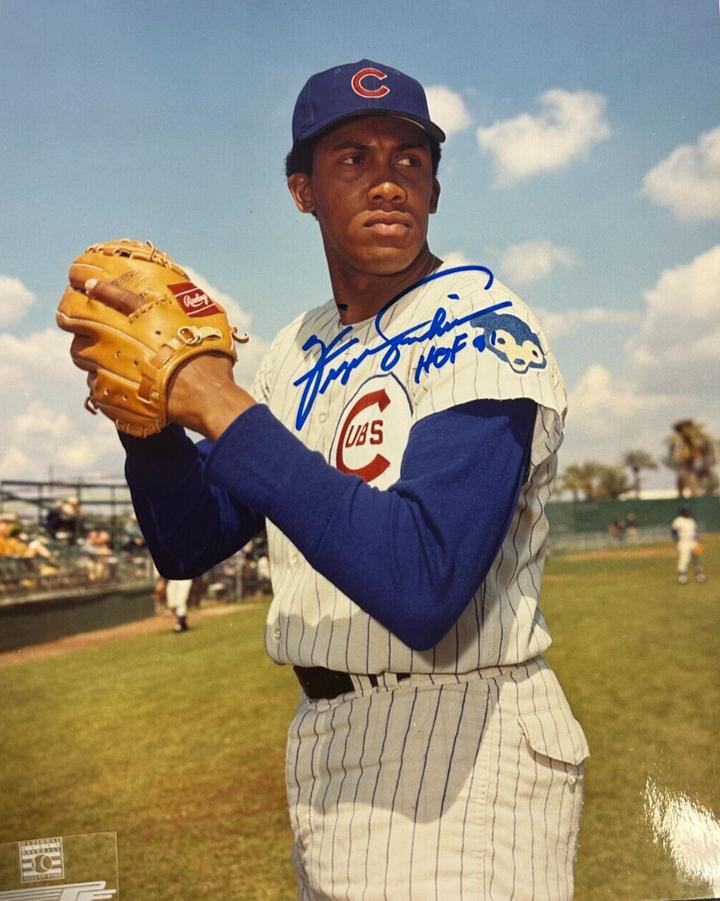 Fergie Jenkins Autographed 8x10 Photo W/ HOF 91 Chicago Cubs