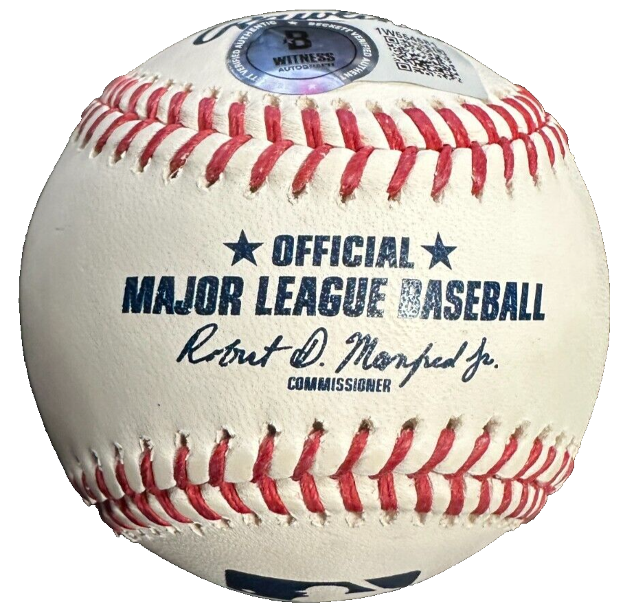 Denny McLain Autographed Major Baseball W/ 3x Inscriptions BAS Tigers