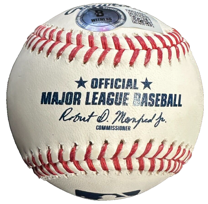 Denny McLain Autographed Major Baseball W/ 3x Inscriptions BAS Tigers