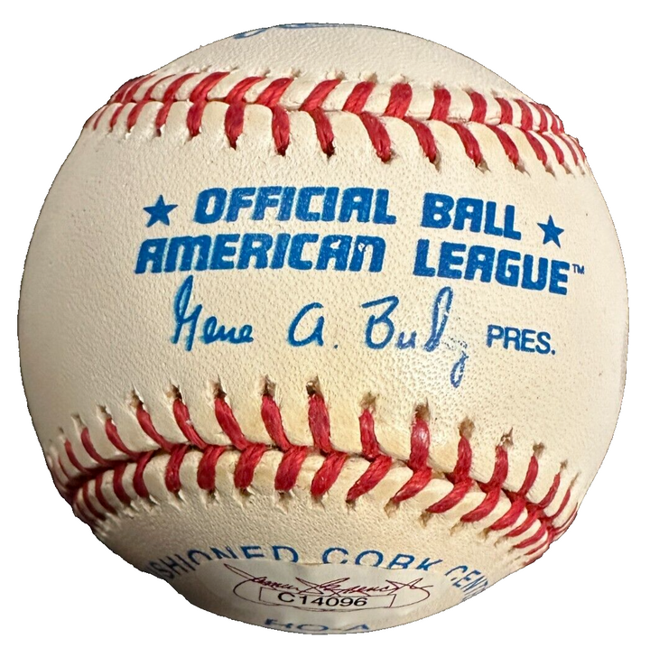 Carl Yastrzemski Autographed American League Baseball Red Sox W/ HOF 89 JSA