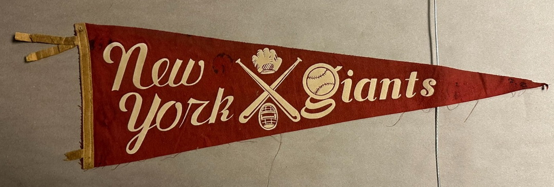 Vintage 1940's New York Giants Felt Pennant