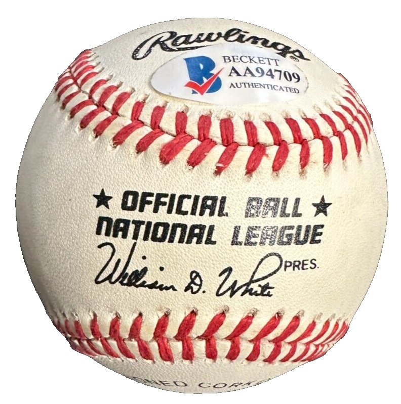 Bobby Thomson & Ralph Branca Autographed National League Baseball BAS